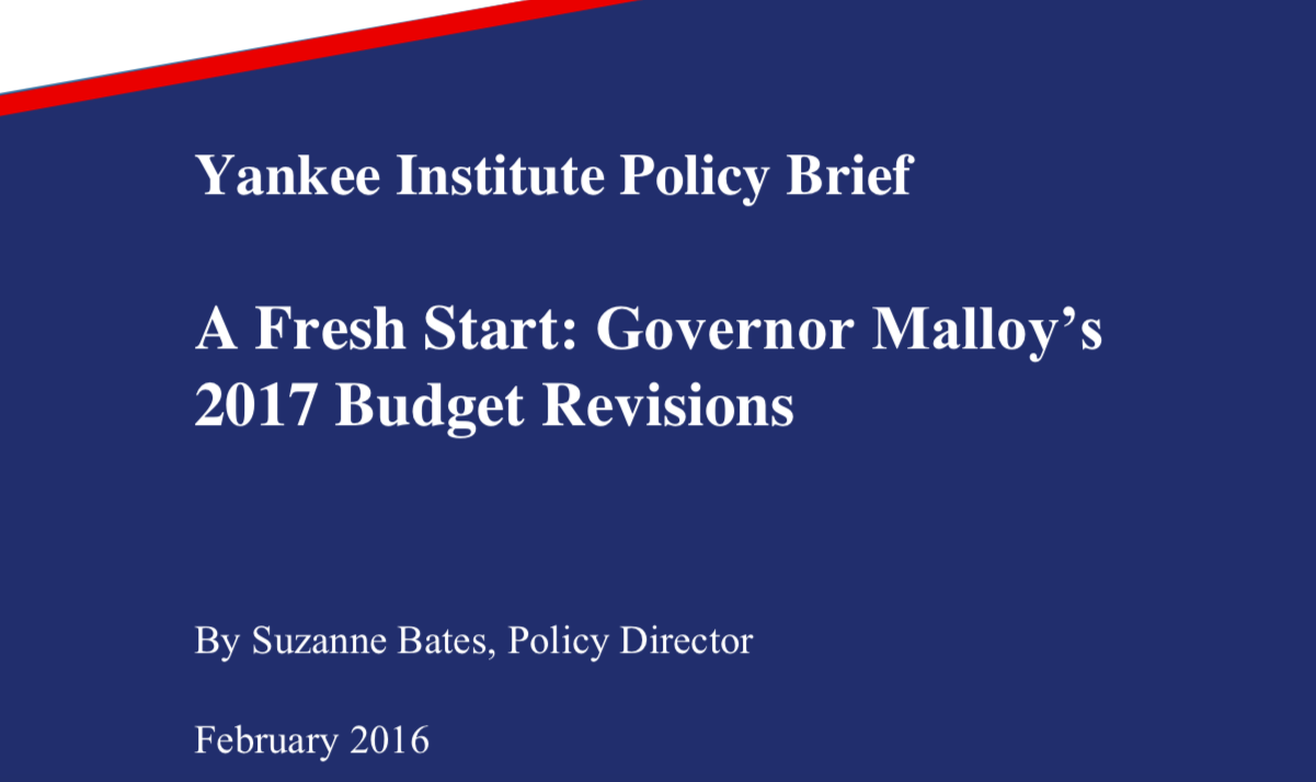 A Fresh Start: Governor Malloy’s 2017 Budget Revisions