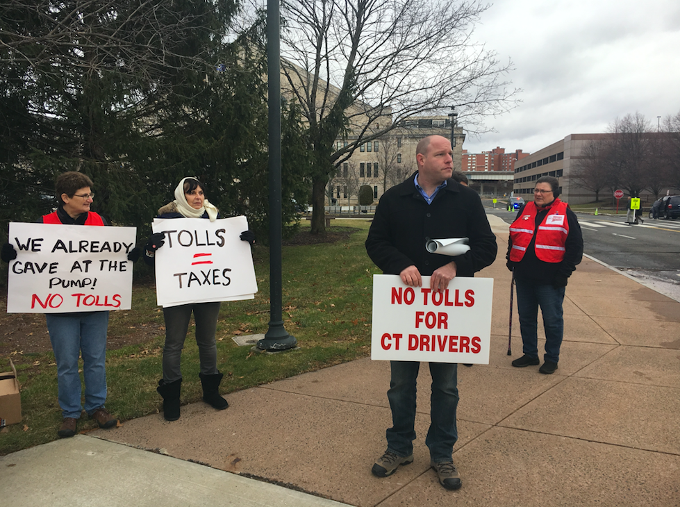 Republican American: Anti-toll troll pops up outside state Capitol day before committee vote