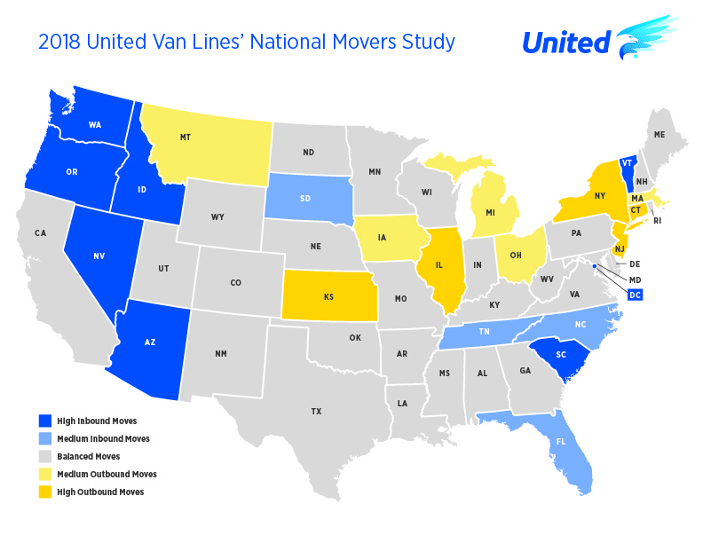 Connecticut Ranks 3rd in Country for People Moving Out