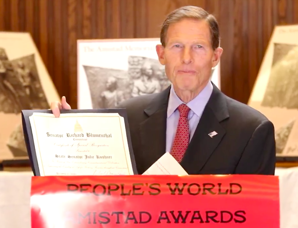 State Senator Kushner, U.S. Senator Blumenthal highlight Connecticut Communist Party’s Amistad Awards
